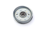 Flat Idler Pulley, 4'' Flat Diameter, 3/8'' Bore, Steel, General Purpose Pulley for Power Transmission