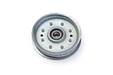 Flat Idler Pulley, 4'' Flat Diameter, 3/8'' Bore, Steel, General Purpose Pulley for Power Transmission
