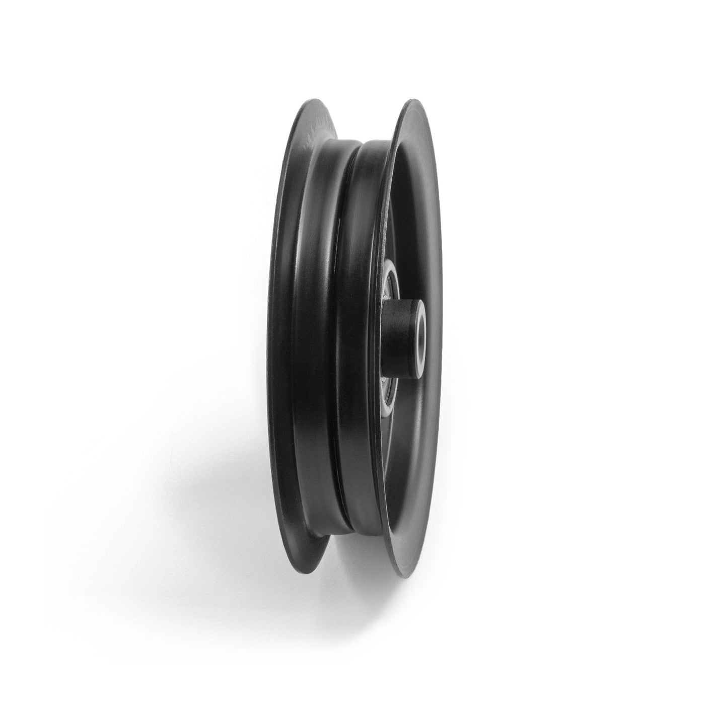 TERRE flat idler pulley, SKU 31406075C, 6203-2RS bearing side view