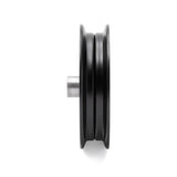 TERRE flat idler pulley, SKU 31500075P, side view