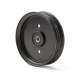 TERRE 5-inch flat idler pulley, SKU 31567375, rear and side view