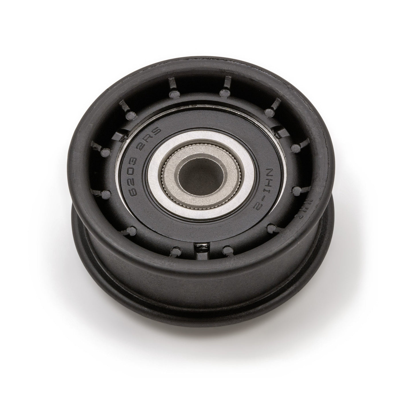 TERRE 2-inch flat idler pulley for Hustler 604491, SKU 342205, front view