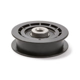 TERRE flat idler pulley, SKU 342250, front and side view