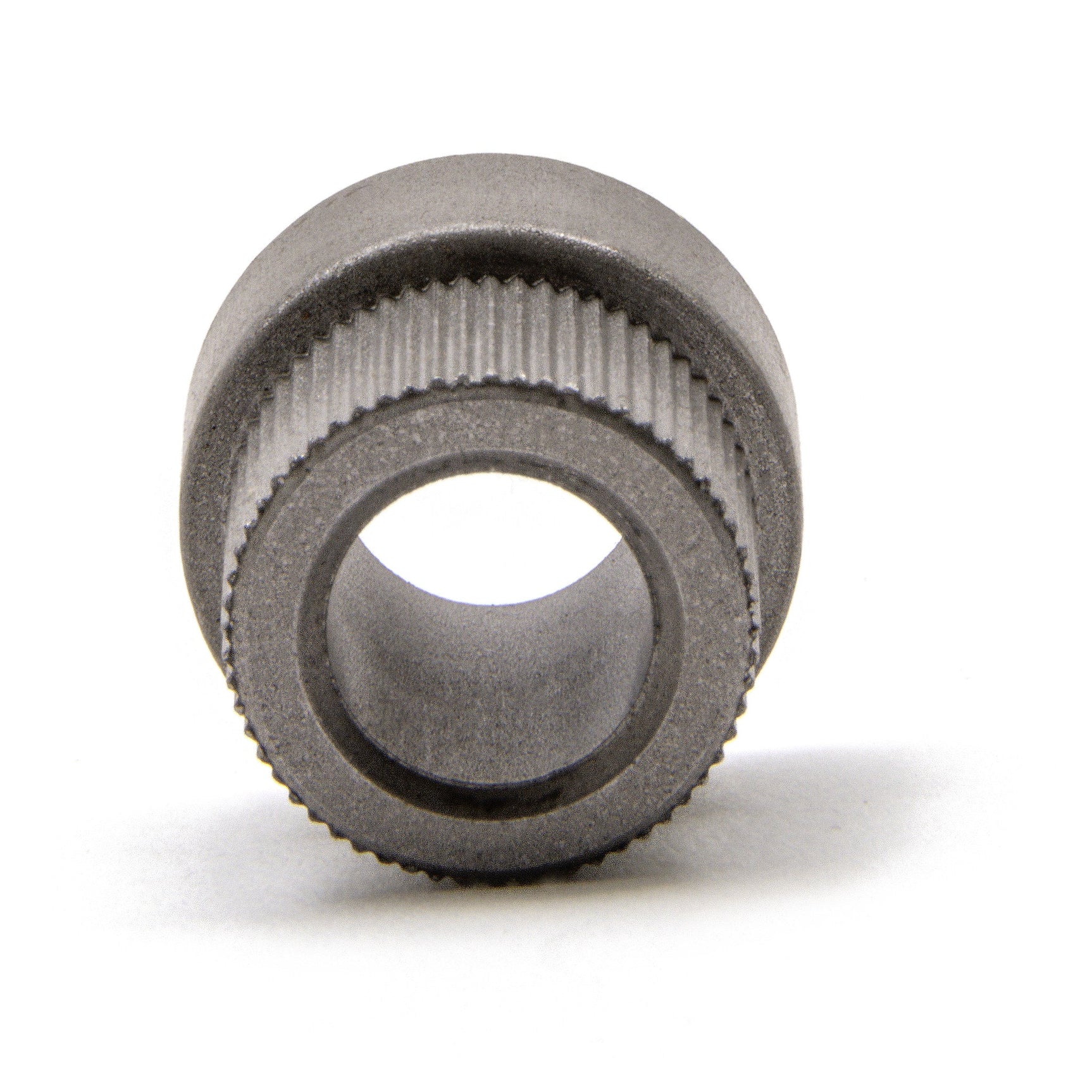 Terre 36375102 powder-metal bore adapter, 3/8-inch bore for 5/8-inch bearing, front view