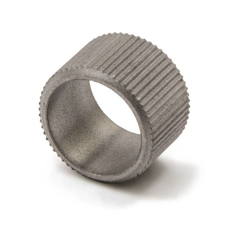 Terre 36500100 powder-metal bore adapter, 1/2-inch bore for 5/8-inch bearing, angled view