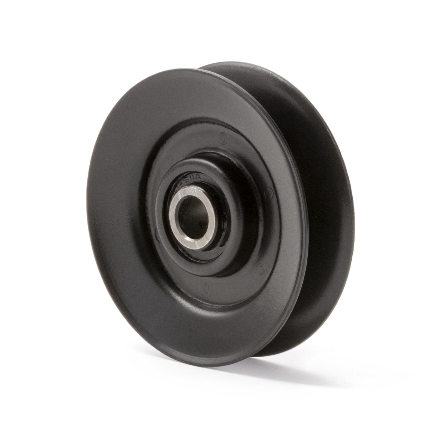 TERRE 2.65-inch V-groove idler pulley, SKU 38265375, rear and side view
