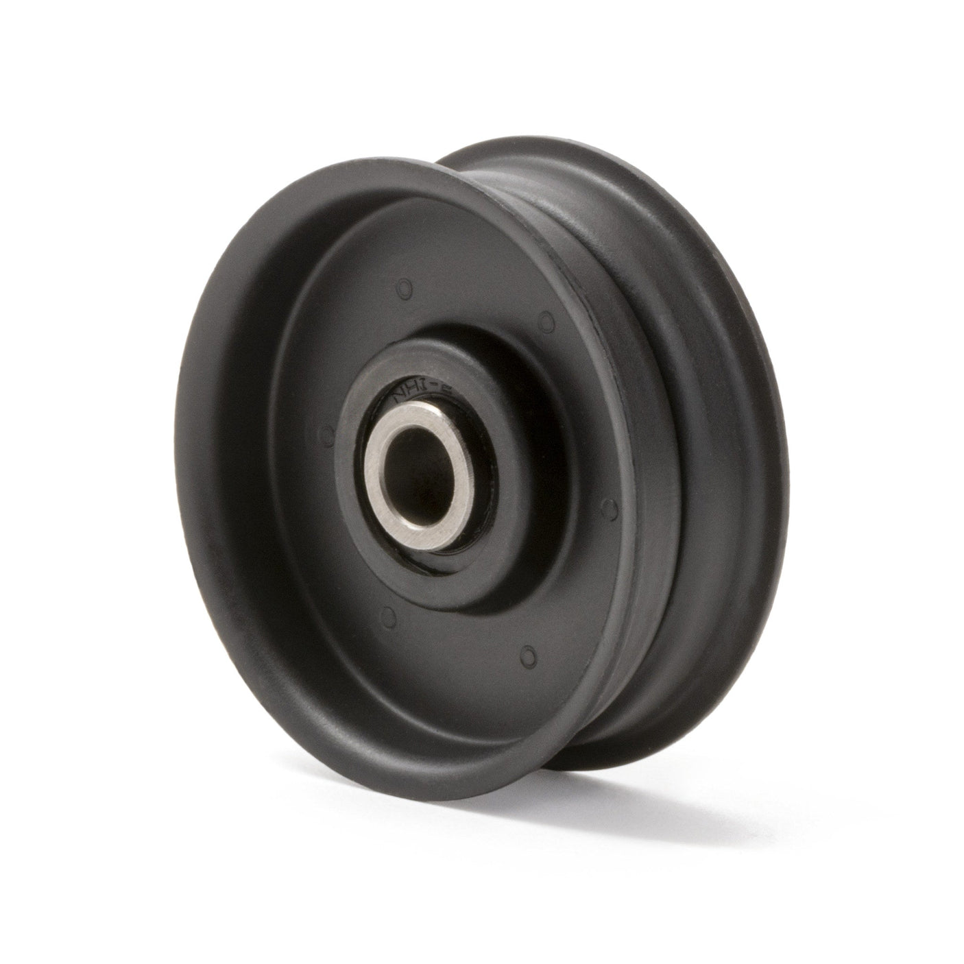 TERRE flat idler pulley, SKU 391220, rear and side view