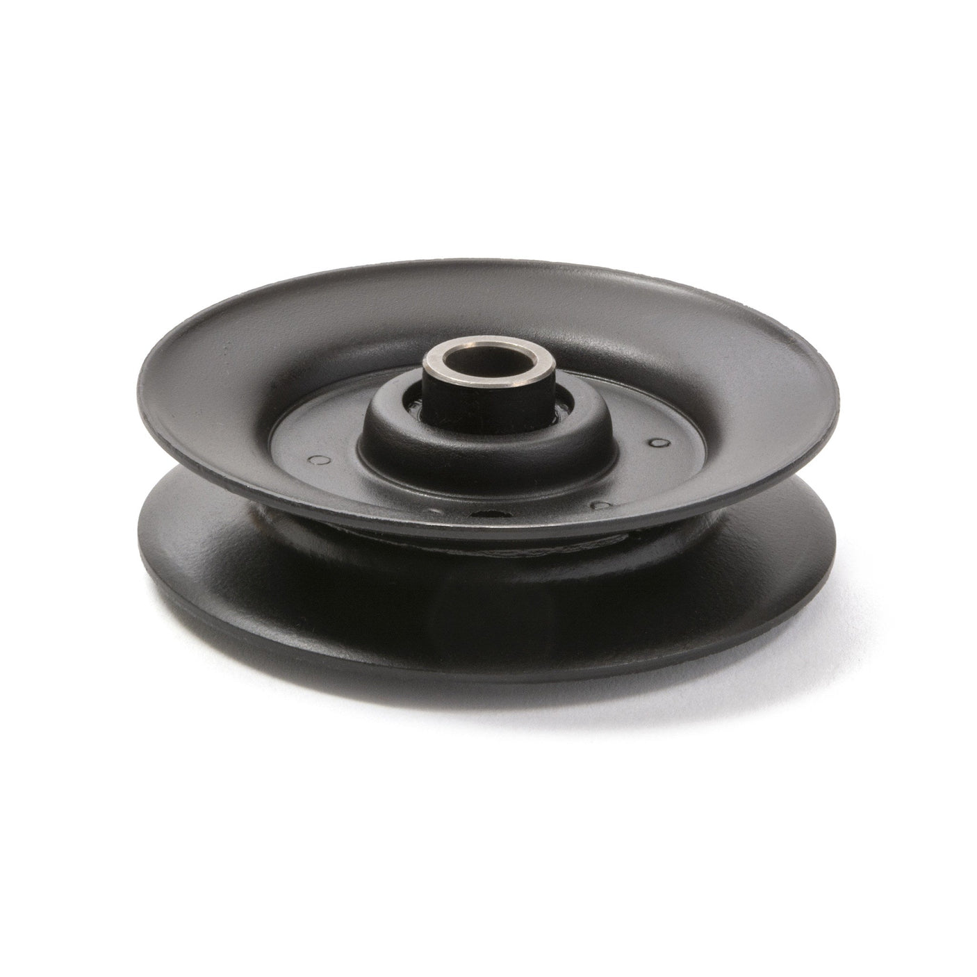 TERRE flat idler pulley, SKU 395303, front and side view