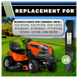 TERRE 41-AYP-18-0002-QTY3 replaces mower blade numbers 187254, 187256, and PP24007