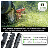 TERRE medium-lift mower blade performance and durability testing