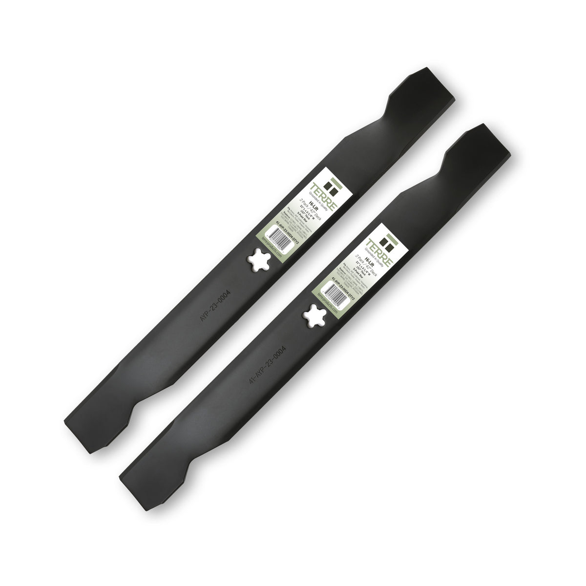 TERRE 42-inch high-lift mower blades 2-pack - hero product view
