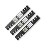 TERRE 48-inch toothed-mulching mower blades 3-pack - hero product view