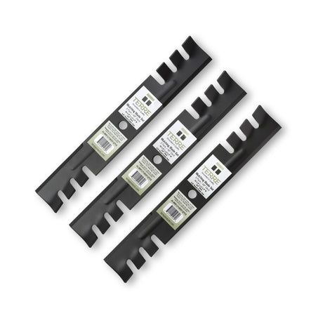TERRE 48-inch toothed-mulching mower blades 3-pack - hero product view