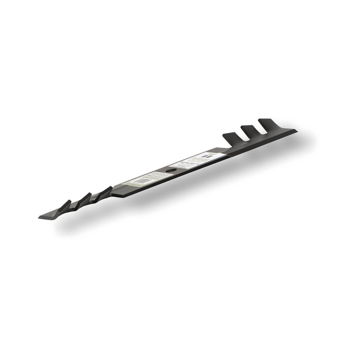TERRE 48-inch toothed-mulching mower blades 3-pack - side profile
