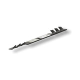 TERRE 48-inch toothed-mulching mower blades 3-pack - side profile