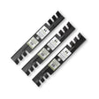 TERRE 48-inch toothed-mulching mower blades 3-pack - hero product view