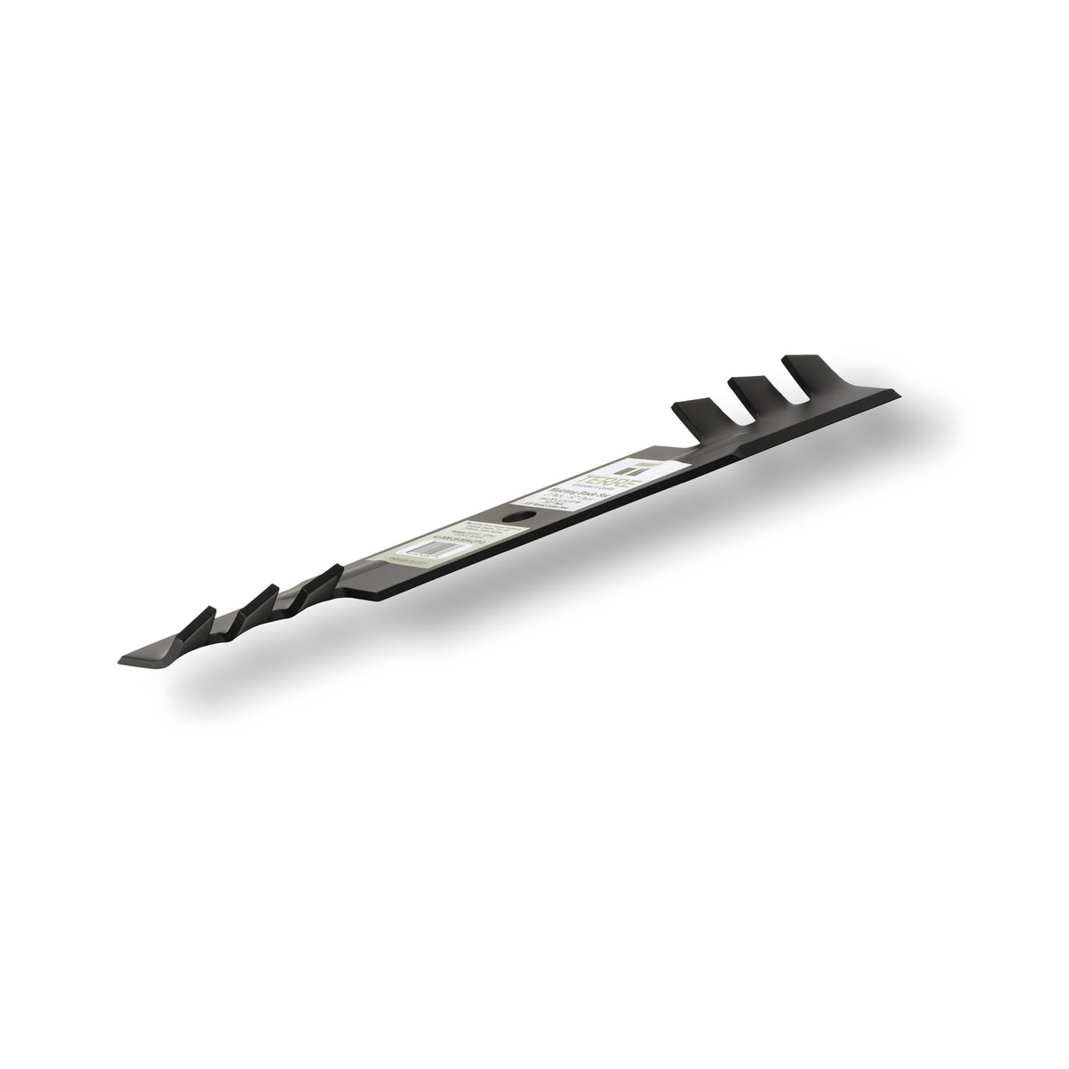 TERRE 48-inch toothed-mulching mower blades 3-pack - side profile