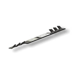 TERRE 48-inch toothed-mulching mower blades 3-pack - side profile