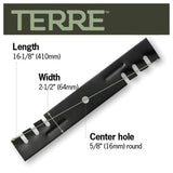 TERRE 48-inch toothed-mulching mower blades 3-pack - dimension diagram