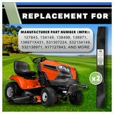 TERRE 42-inch mulching mower blades 2-pack - OEM replacement numbers