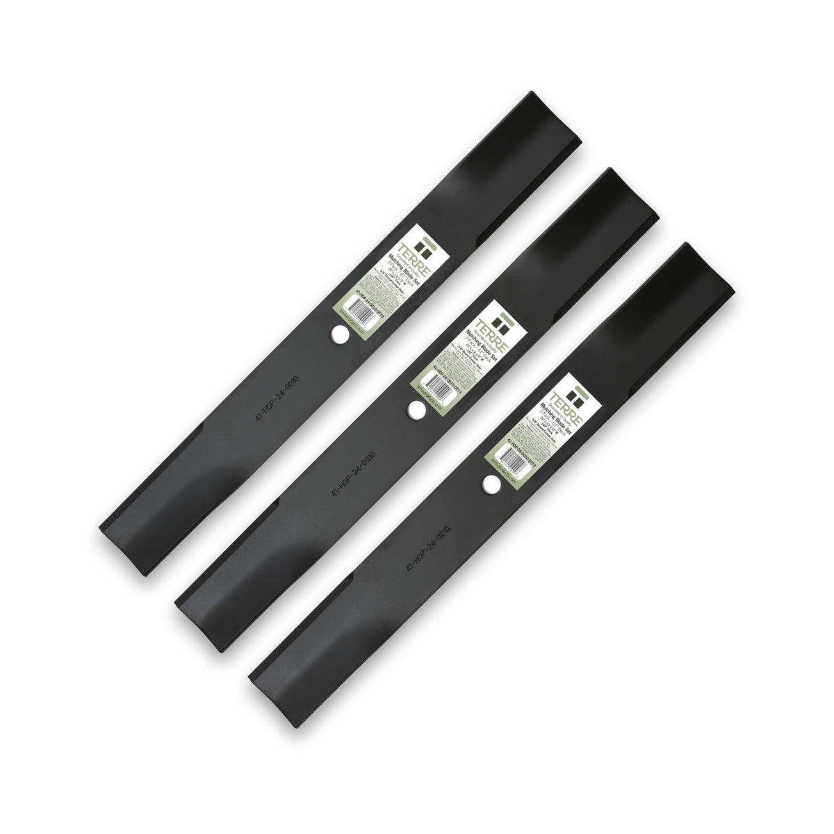 TERRE 61-inch medium-lift mower blades 3-pack - hero product view