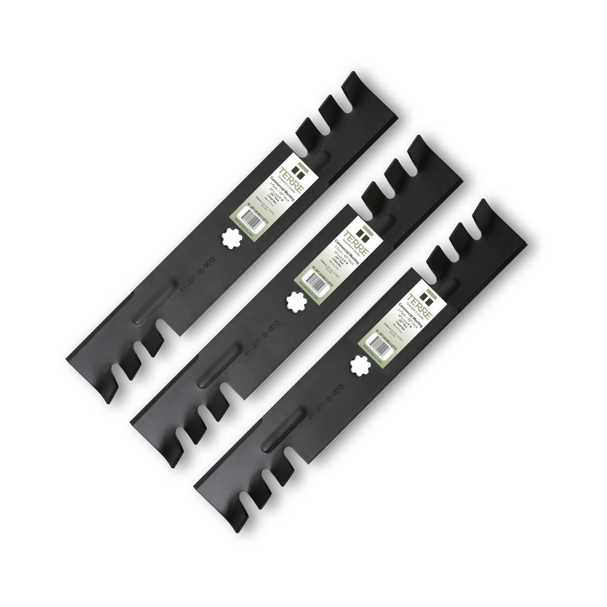 TERRE 48-inch commercial-mulching mower blades 3-pack - hero product view