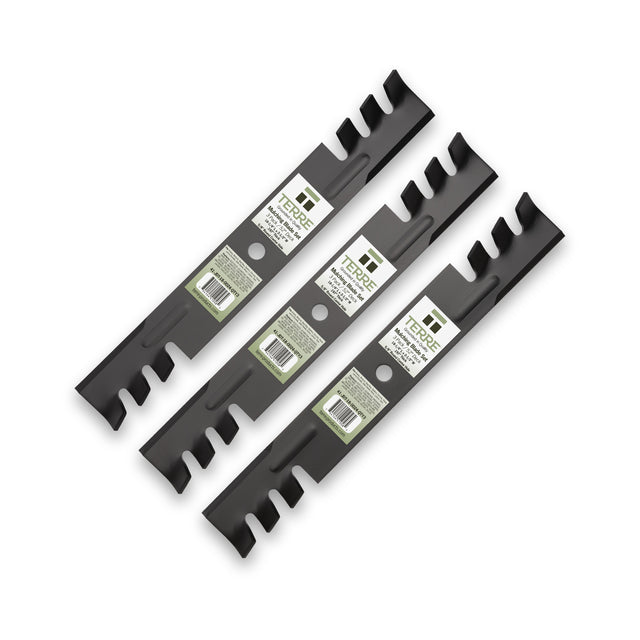 TERRE 52-inch mulching mower blades 3-pack - hero product view