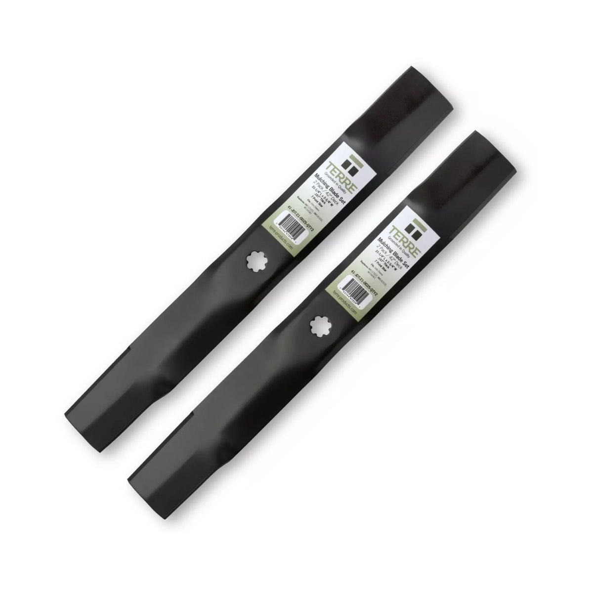 TERRE 42-inch high-lift mower blades 2-pack - hero product view