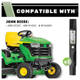 TERRE 42-inch high-lift mower blades 2-pack - compatible mower models