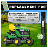 TERRE 42-inch mulching mower blades 2-pack - OEM replacement numbers