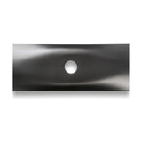 TERRE 42-inch mulching mower blades 2-pack - center-hole product view