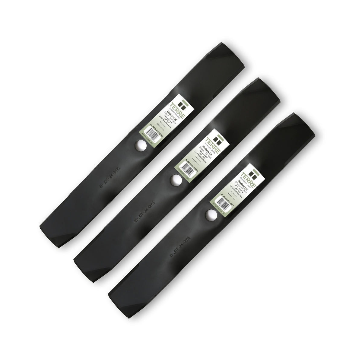 TERRE 54-inch medium-lift mower blades 3-pack - hero product view