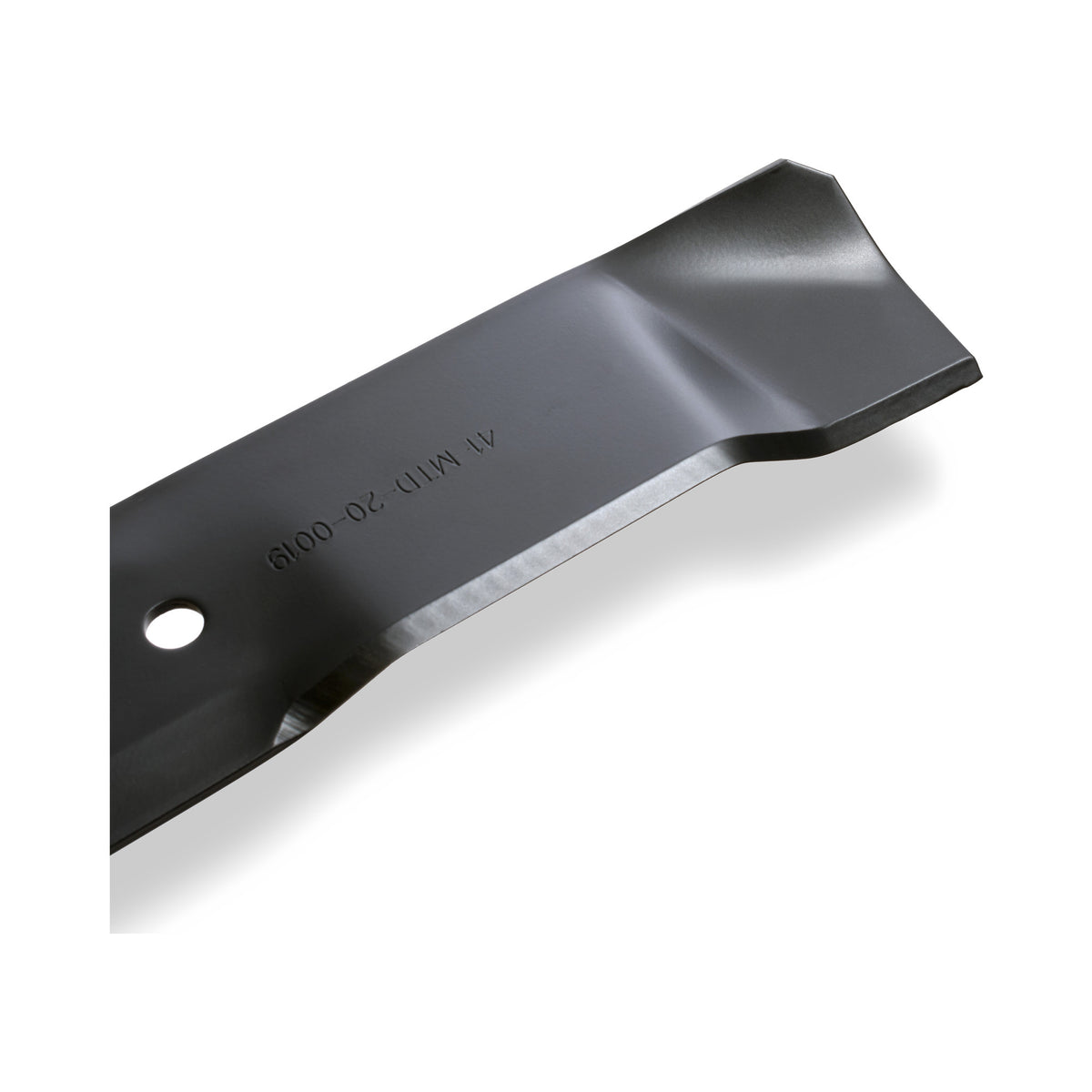 TERRE 46-inch mulching mower blades 3-pack - blade tip and lift detail