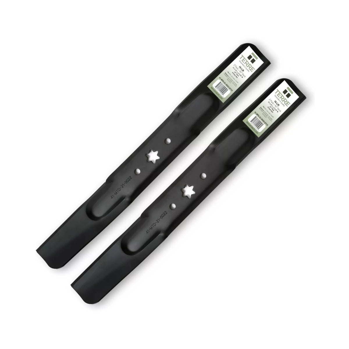 TERRE 42-inch high-lift mower blades 2-pack - hero product view