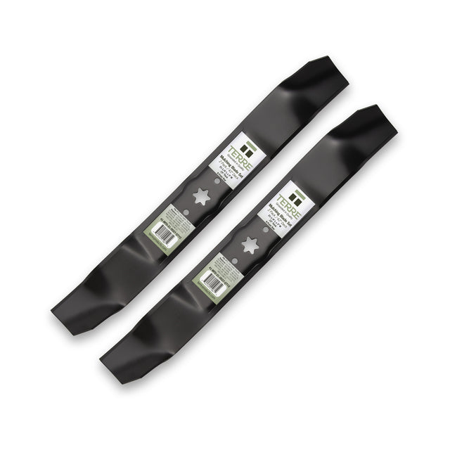 TERRE 42-inch mulching mower blades 2-pack - hero product view