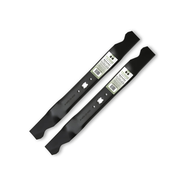 TERRE 21-inch mulching mower blades 2-pack - hero product view