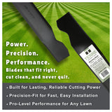 TERRE mulching mower blade delivering clean, even lawn cutting performance