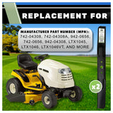 TERRE 46-inch high-lift mower blades 2-pack - OEM replacement numbers