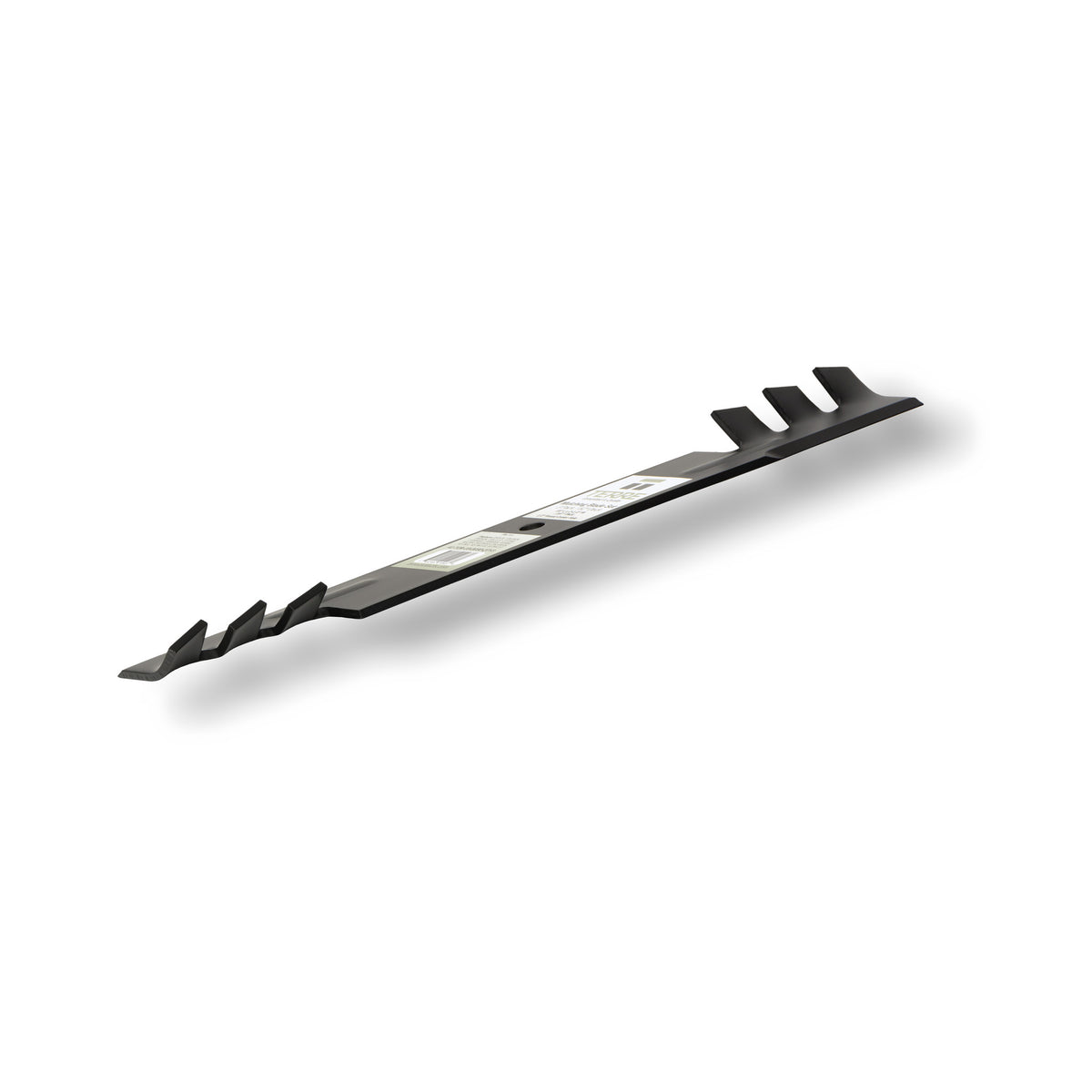 TERRE 52-inch toothed-mulching mower blades 3-pack - side profile
