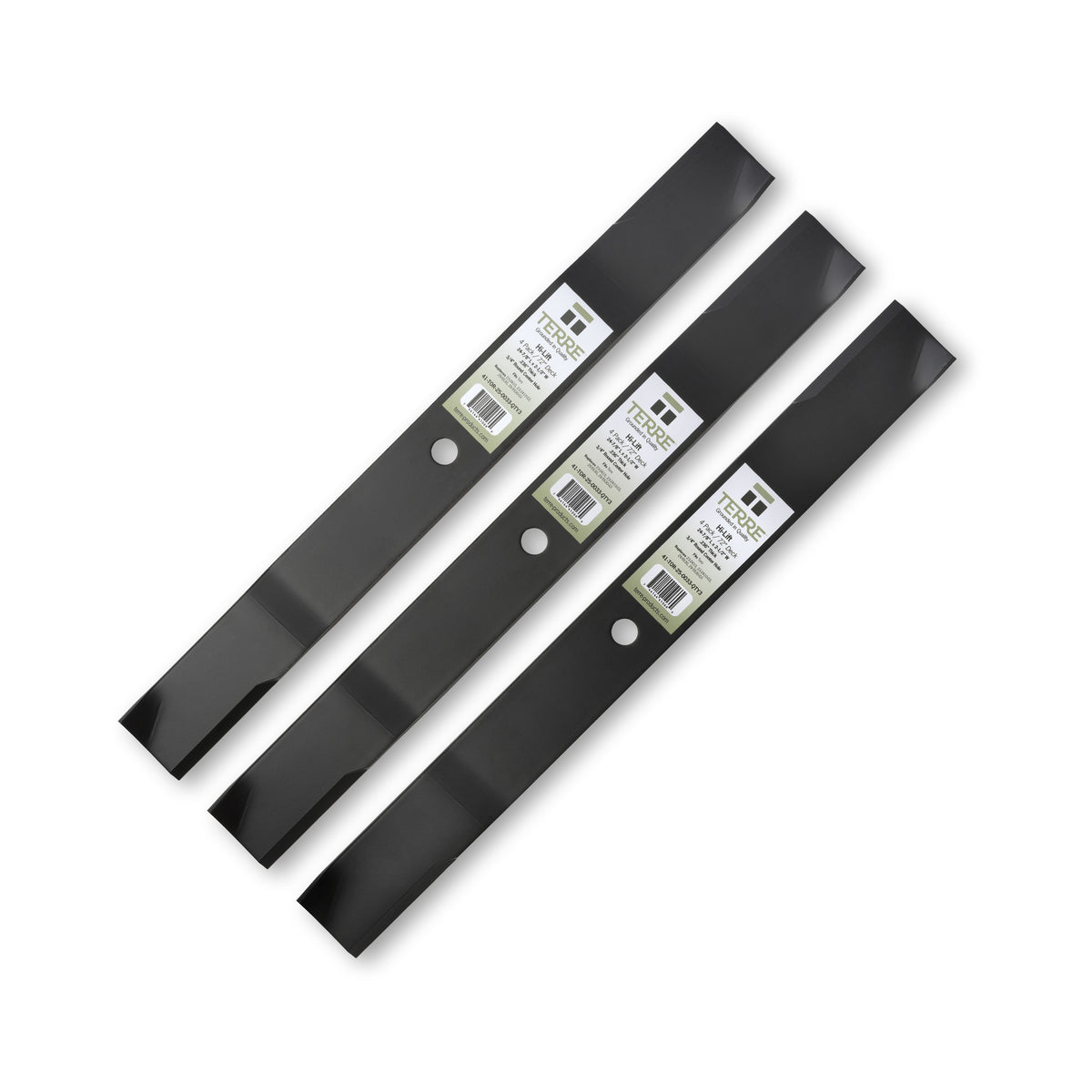 TERRE 72-inch high-lift mower blades 3-pack - hero product view