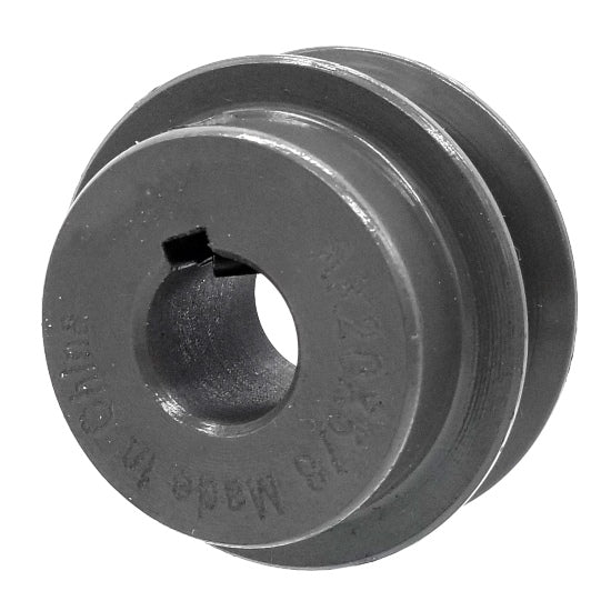 V-Groove Drive Pulley - 2'' Dia. - 5/8'' Bore - Cast Iron