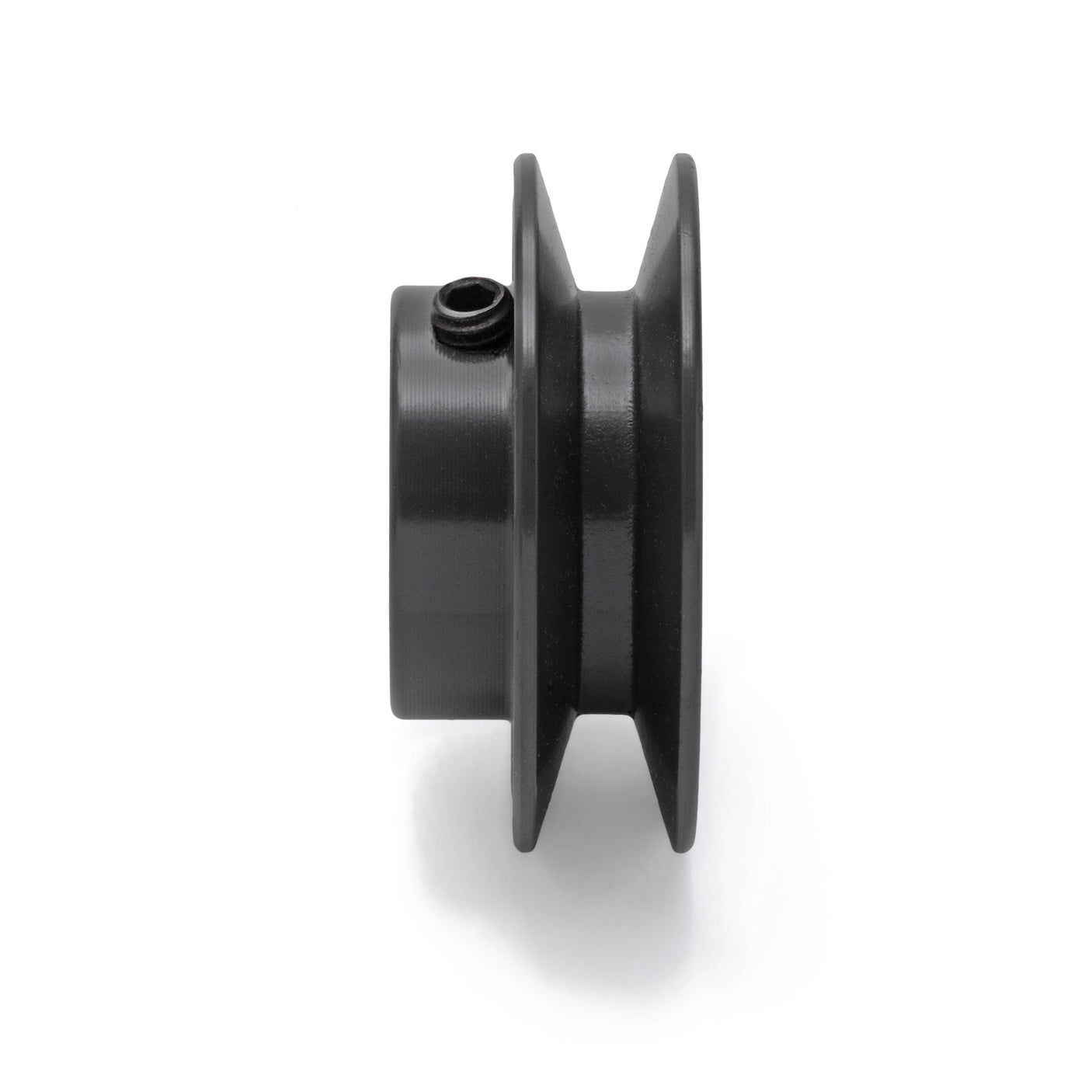 Terre 6125058 V-groove drive pulley, side profile showing belt groove