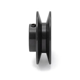 Terre 6230058 V-groove drive pulley, side profile showing belt groove