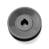 Terre 6230058 V-groove drive pulley, bottom angle showing bore and keyway