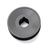 Terre 6230078 V-groove drive pulley, bottom angle showing bore and keyway