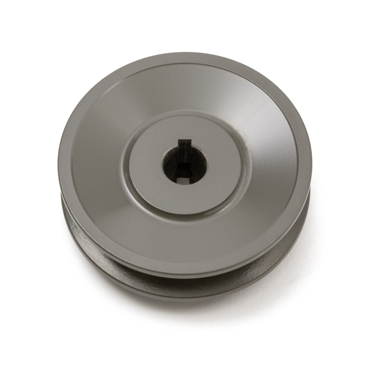 Terre 6235058 V-groove drive pulley, bottom angle showing bore and keyway