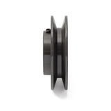 Terre 6240018 V-groove drive pulley, side profile showing belt groove